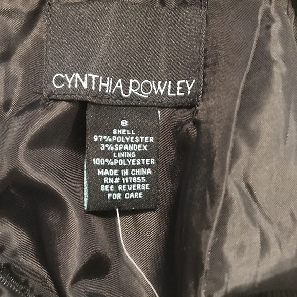 NWOT, Cynthia Rowley Black Printed Pencil Skirt - Picture 7 of 7